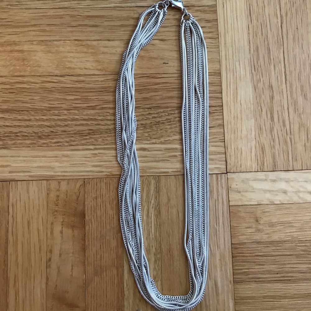 Nine West Silver Tone Multi-Strand Adjustable Necklace - BNWT